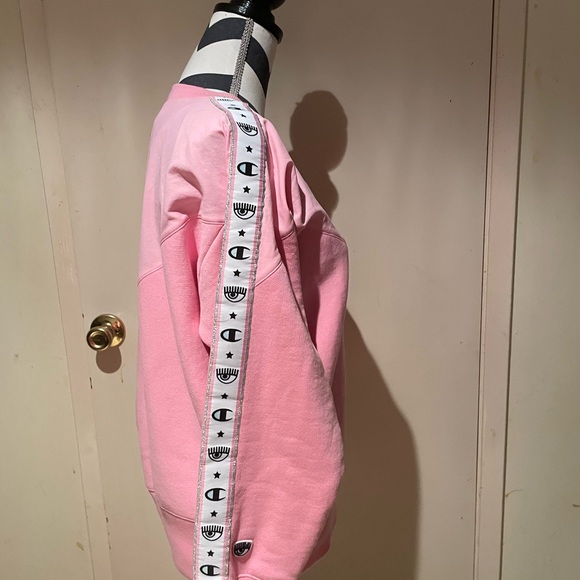 Chiara Ferragni x Champion Collab Pink Sweatshirt, Size M - Picture 2 of 16